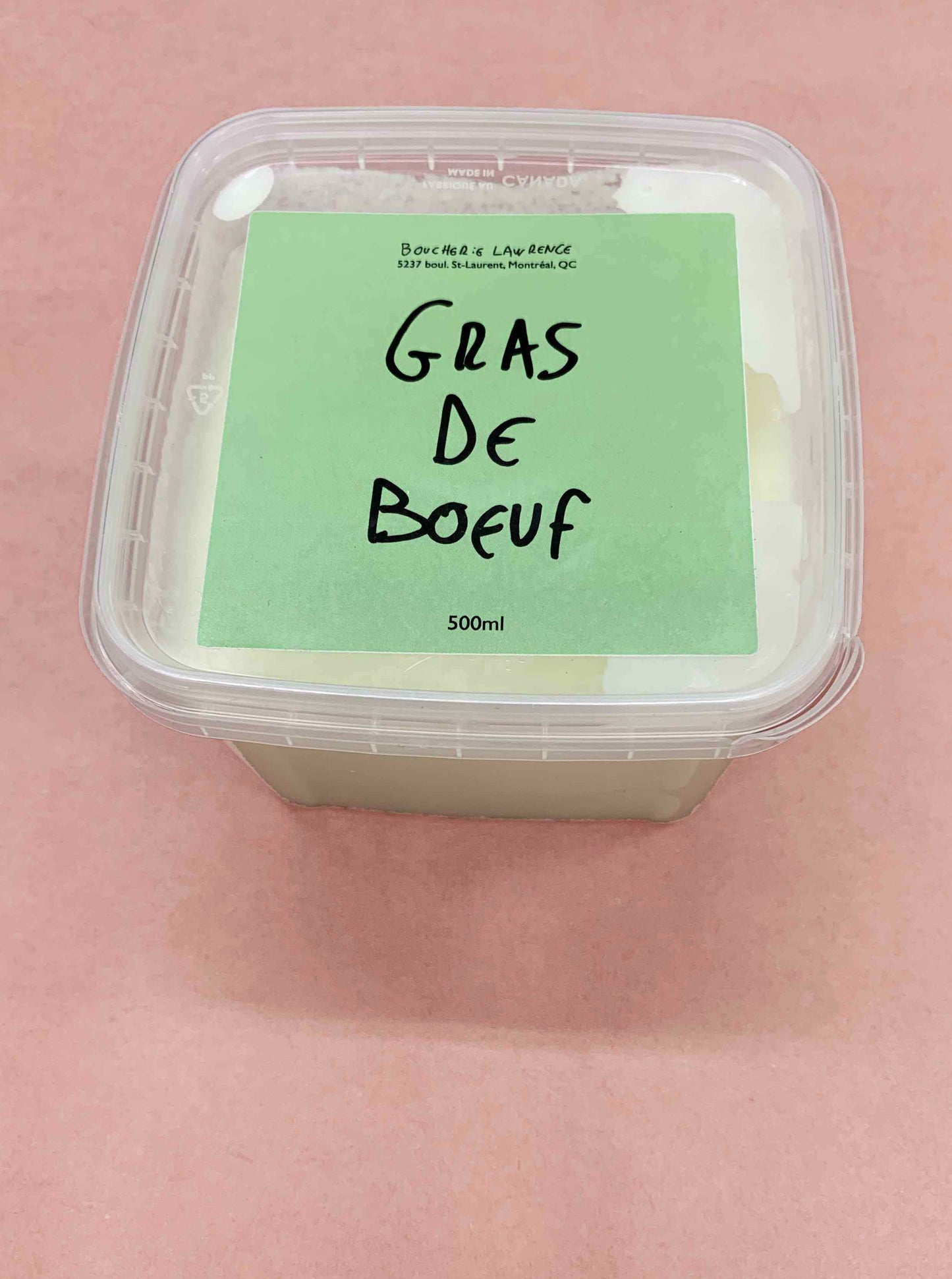 gras de boeuf, 500 ml