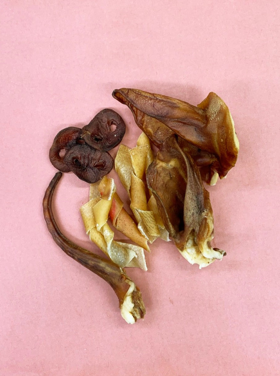 dog treats, by the 100g