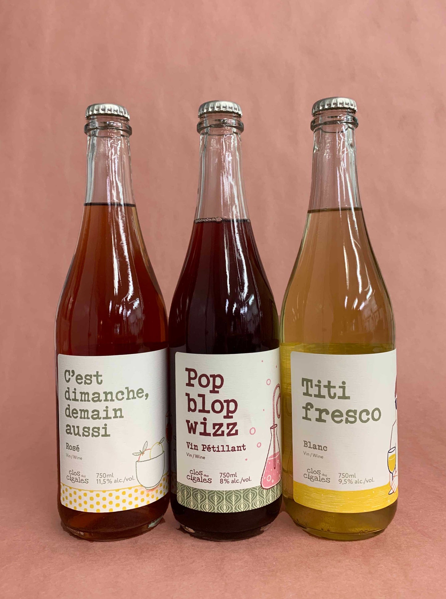vin rosé/blanc/pétillant
