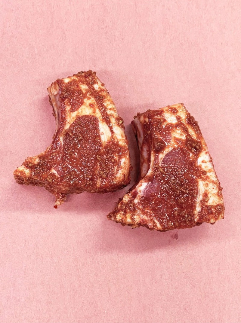 Côtelettes d'agneau au harissa, au 120g