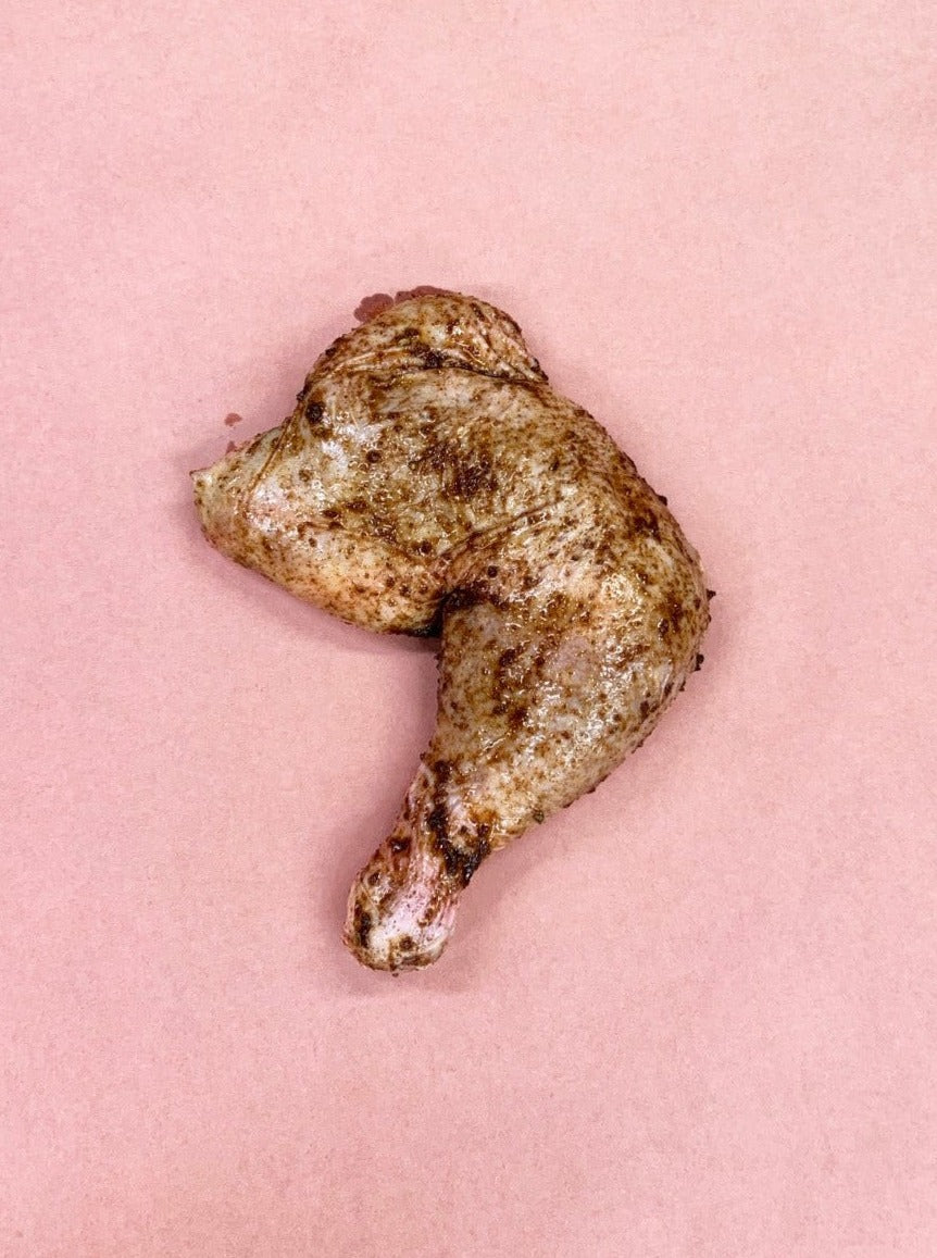 Jerk-spiced chicken leg