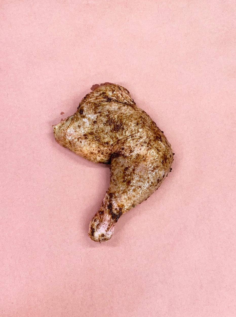 Chicken leg in marinade