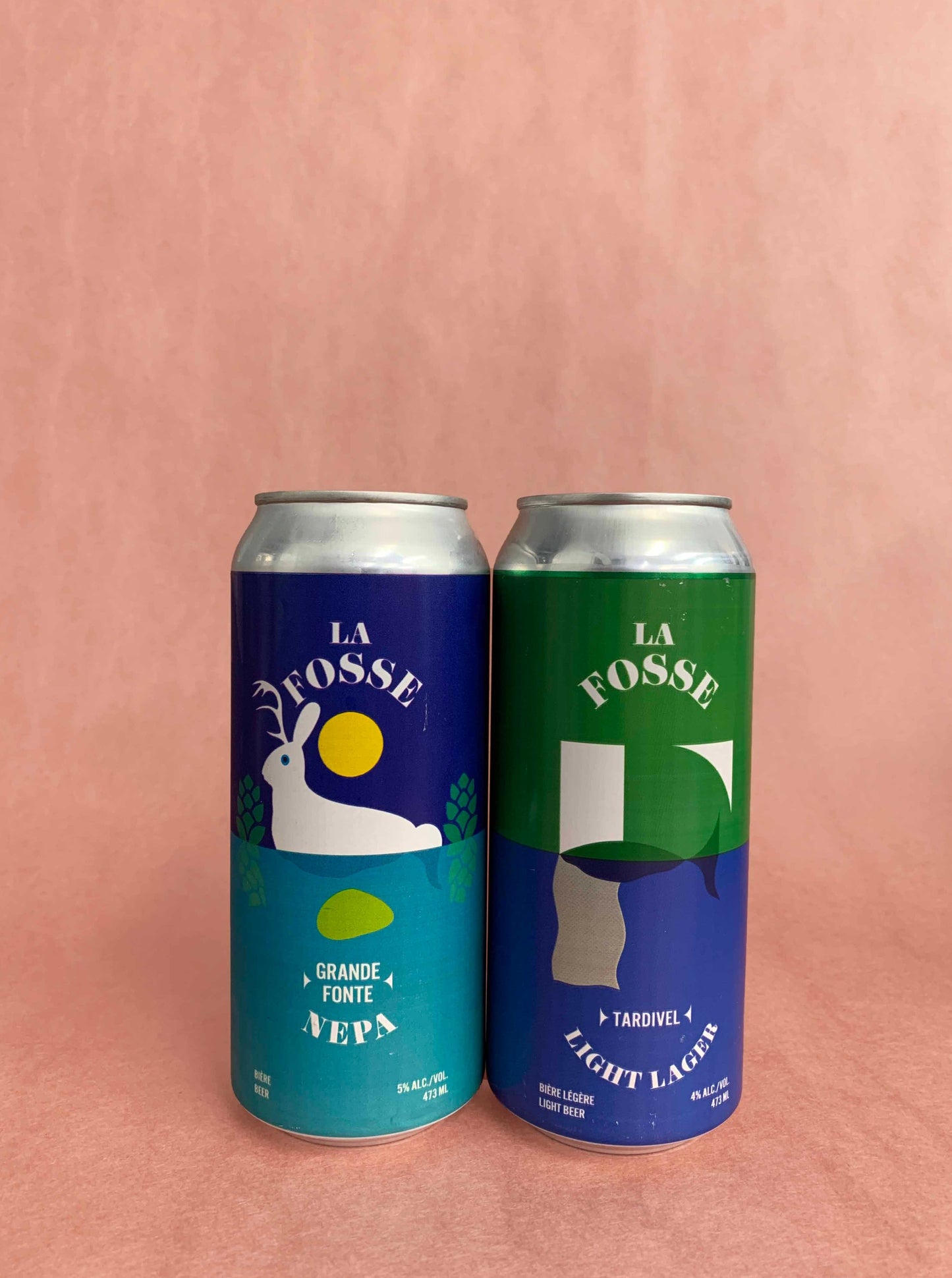 a hazy pale ale and a lager