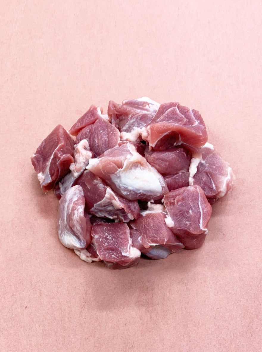 cubes de porc