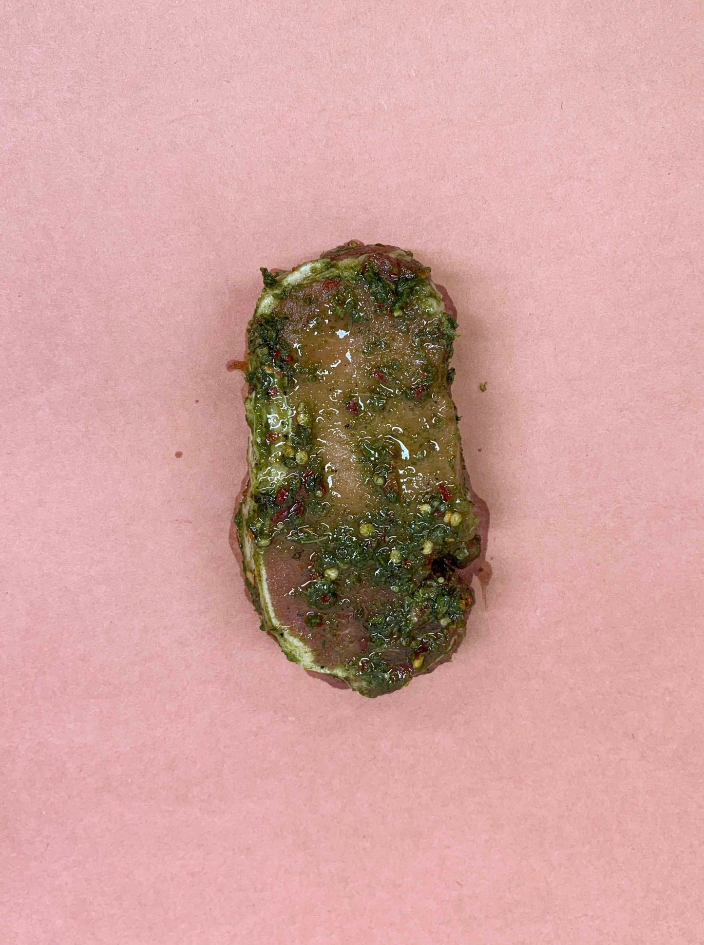 Longe de porc désossée en marinade